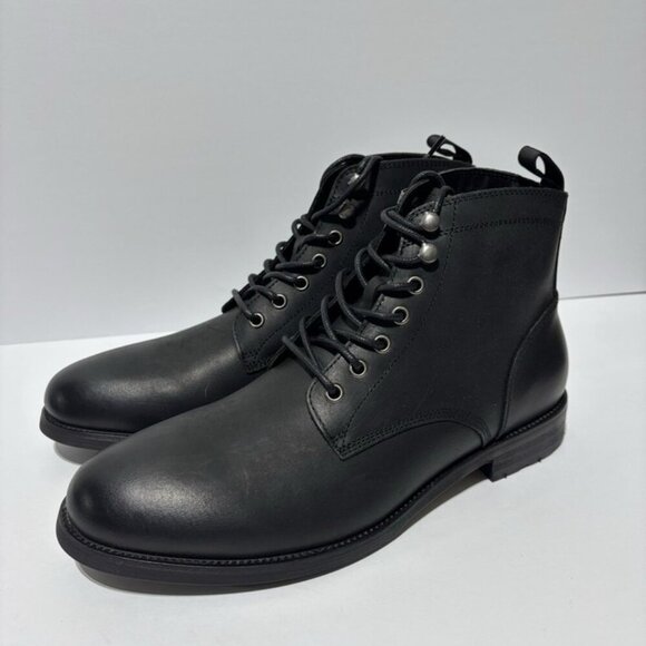 Vince Camuto Men’s Lael Lace-Up Boots Black Leather, Size 9.5 M main image 3